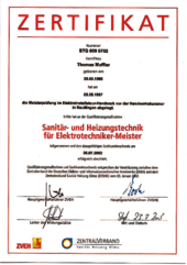 Meisterprüfung Sanitär- und Heizungstechnik