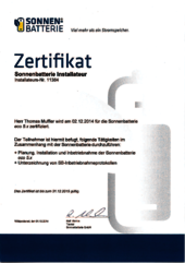 Sonnenbatterie eco 5.x Zertifizierung