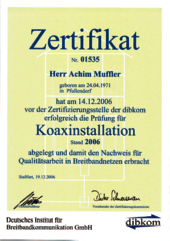 dibkom Koaxinstallation