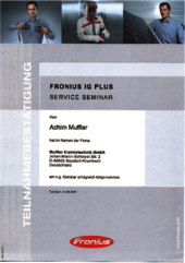 Fronius IG Plus Serviceseminar