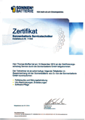 Sonnenbatterie Servicetechniker eco 5.x