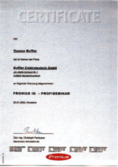 Fronius IG Profiseminar